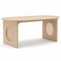 Table à manger ovale bois clair