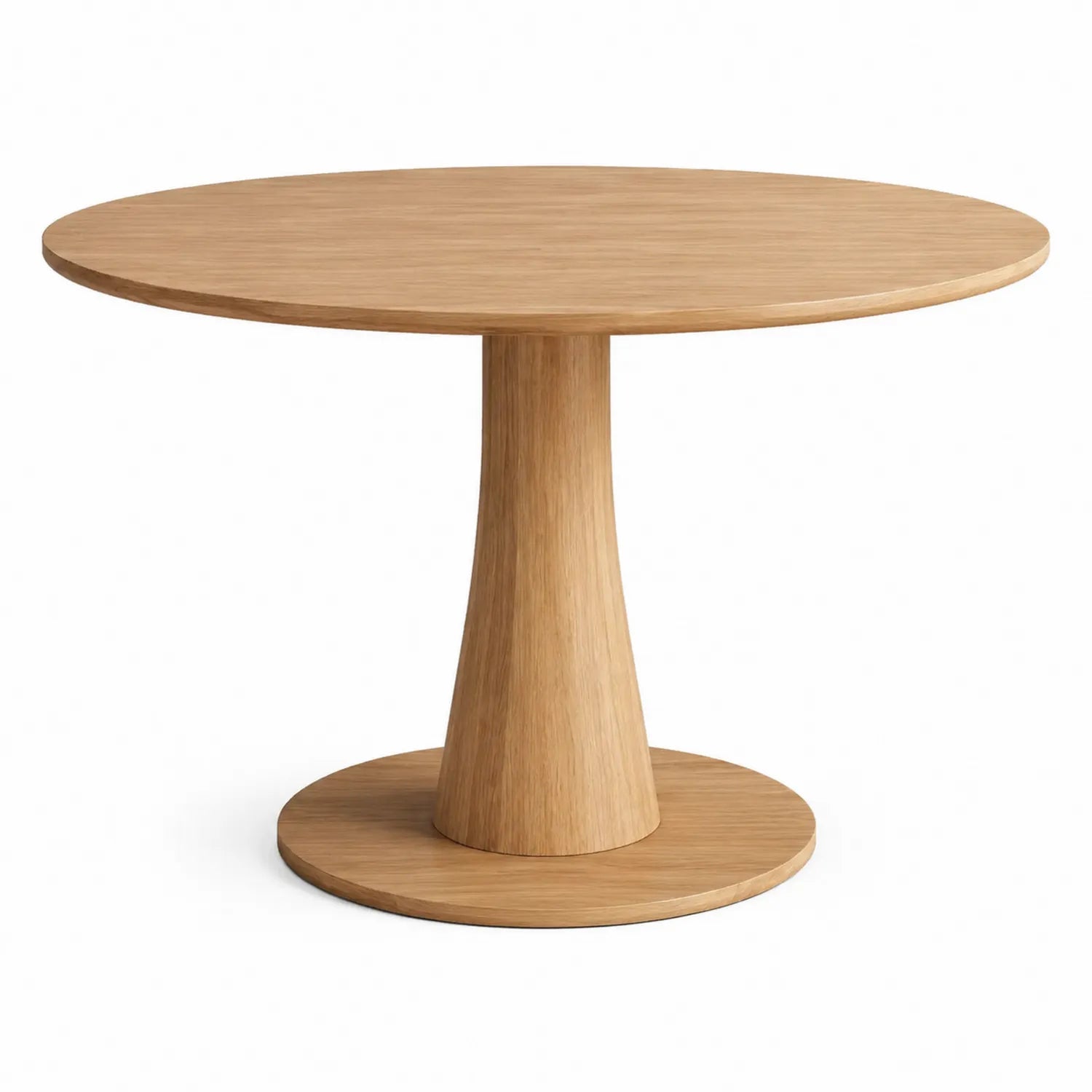 Table ronde en chêne massif 120cm
