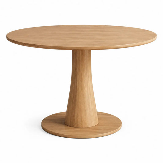 Table ronde en chêne massif 120cm